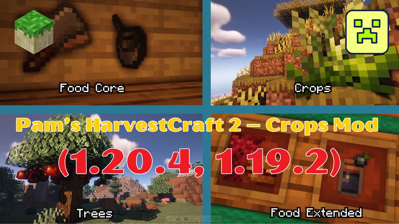 Pam’s HarvestCraft 2 – Crops Mod (1.20.4, 1.19.2) – Nhiều loại cây trồng mới 2024