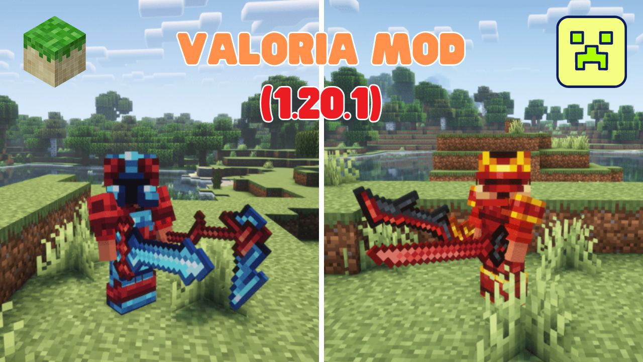 Valoria Mod (1.20.1) – Quái vật đáng gờm và những tên trùm đầy thách thức 2024